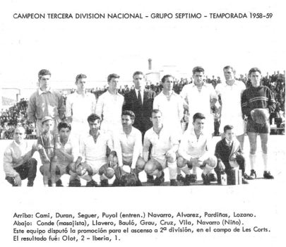 Club Atlético Iberia - Campeón Tercera División 1958-1959